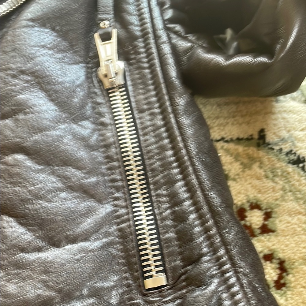 RARE Balenciaga Leather Moto Jacket – Espresso Brown - Picture 6 of 11